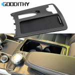Sisekeskkonsooli s&uuml;sinikkiust joogitopsihoidja kate k&auml;etoe panipaiga rullkatte paneel Mercedes Benz W204 W212 W207 jaoks Cup Holder Cover