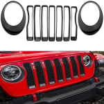 ABS L&auml;ikiv Must Esiv&otilde;re+Esitulede Kattekomplekt Jeep Wrangler JL 2018 jaoks Tarvikud red