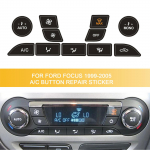 Ford Focuse 1999-2005 jaoks kliimaseade AC kliimaseade kulunud koorunud nupp paranduskleebised PVC auto kleebised