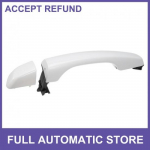 Exterior Rear Left Side Door Handle for Hyundai Elantra Sedan w/ Cover White