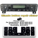 Climate Button Repair Sticker for Maserati GT Quattroporte M139 upgrade Vinyl Decals for Granturismo Switch for Grancabrio part AC sticker