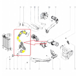 A03Z-14460HX40D Turbo Intercooler &otilde;huvoolik Turbo &otilde;hutoru Nissan Qashqai Renault'le