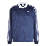 Adidas Originals Sametist Pikkade Varrukatega L&otilde;tv Polo S&auml;rk Unisex Topp KQ5486 XS