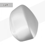 Silver Rearview Cover 25 *16*9cm Rearview Mirror Cover Premium Look Scratch Cover Easy tallation Fade Resistant Left-US