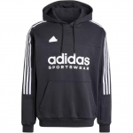Adidas Spordir&otilde;ivad House Of Tiro Triibulise Kirjatr&uuml;ki Kapuutsiga Moodne Mugav Dressipluus Meeste Dressipluus Must IW5936 A/M