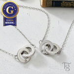 Paar kaelakee roostevabast terasest t&auml;iskasvanutele lihtne metall allergiavastane saab kanda pidevalt teemant Rooma numbrid p&otilde;imuv l&otilde;pmatus kirurgiline komplekt