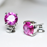A+ SERTIFITSEERITUD Birmalane Looduslik Roosa &Uuml;mar Rubiin 16,60 ct K&otilde;rvar&otilde;ngaste paar Tasuta kohaletoimetamine 16.6 mm approx roosa