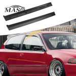 2 tk Must Auto Akna Ukse Samba B Samba Posti Katte Liist Honda Civic Luukp&auml;ra & Kupee Luukp&auml;ra 2-Ukseline 1992-1995