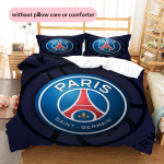 Paris Saint-Germain jalgpalliklubi muster Voodipesu Kodu kaunistamine S&uuml;nnip&auml;evakingitus (1 * tekikott + 2 * padjap&uuml;&uuml;ri, ilma s&uuml;damikuta) 135x200cm