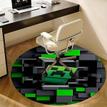 Minecraft Creeper, Pikselkunst Toolimatt &Uuml;mar Vaip Kontorivaip, Masinpestav, Libisemisvastane, Sobib Elutubadesse, Magamistubadesse 100cm brown