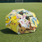 1 tk Automaatselt kokkupandav vihmavari - Pok&eacute;moni muster, Kaasaskantav ja kokkupandav disain 8 varrega, J&otilde;ulu- ja s&uuml;nnip&auml;evakingitused mitmev&auml;rviline