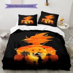 Son Goku mustriga voodipesu, Tekikomplekt Tekikate Padjap&uuml;&uuml;r Kodu S&uuml;nnip&auml;evakingitus (1 * tekikott + 2 * padjap&uuml;&uuml;ri, ilma s&uuml;damikuta) 135x200cm