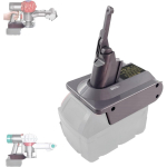 Asendus Dyson V7V8 tolmuimeja akule, Akuadapter Milwaukee 18V liitiumakule, Dyson V7V8 Absolute V7V8 Animal jaoks for Dyson V7V8