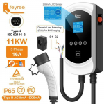 Station de charge voiture &eacute;lectrique Type2 c&acirc;ble 32A 11kW charge dynamique blancage EVSE Wallbox APP fonction