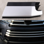 52127-0E140 53105-0E020 Front Right Lower Grille Molding Bumper Trailer Tow Hook Cover Cap fit for Toyota Highlander 2017- gray