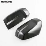 For Mitsubishi triton L200 -2025 2026 Carbon Fiber Rearview Side View Mirror Cover Trim Protector Accessories Car Styling ABS Carbon Fiber