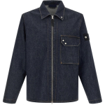 Stone Island &uuml;hev&auml;rviline suurte taskutega rev&auml;&auml;riga lukuga lahtine pikkade varrukatega teksajakk unisex jakid L1S141200002S00J7VJ201 XL black