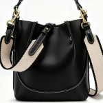 Moodne uus naiste kott Pruun Korea stiilis T&otilde;mblukuga Kaasaskantav Crossbody Lai T&otilde;mblukuga Koti Kott 20.3*12.3*21CM must
