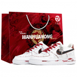 Nike Air Force 1 Kaleidoscope, Mark Of Faith, Ostukott Kulumiskindel Madal Top Rula Kingad Meeste Valge Punane CW2288-111(Team113-S-BOX) 40