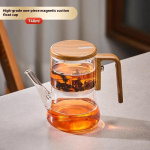 Avaleht Uus Magnetic Suction Floaty Cup teekann Uus kuumakindlast klaasist magnetpomm tee veeeraldustassi teekomplekt