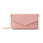 Louis Vuitton Pochette Felicie Eemaldatava Keti ja &Otilde;larihmaga Reljeefne Pehme Nahast Kolm-&Uuml;hes Risti- ja &Otilde;lakott Naiste kotid M82608 Basic Set (Bag+Dust Bag)