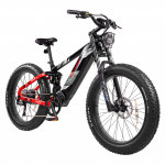 CYRUSHER Ranger 2.0 Elektriline maastikuratas, 52V 20Ah LG aku, T&auml;isvedrustus, Shimano 9-k&auml;iguline punane