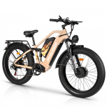 Elektriratas Philodo Jumbo 26 1500Wx2 tippv&otilde;imsusega mootoriga T&auml;ielikult amorditud t&auml;iskasvanute elektriratas 48V 46AH Kahekordne h&uuml;drauliline pidur Shimano 7 k&auml;iku roosa