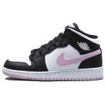 Jordan 1 Mid Valge Must Hele Arktiline Roosa GS 555112-103 40