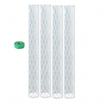 Monstera Sammaspostid 16 tolli Plastik D-kujuline Taimede Sammaspost Ronitaimede Toetuspost T&ouml;&ouml;tab Sphagnum Sammaldega Siseruumide Taimede jaoks 4pcs