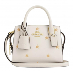 K&auml;ekott Coach Andrea 16 T&auml;hemustriga T&otilde;mblukuga Nahast &Otilde;la-Crossbody V&auml;ike Naiste k&auml;ekott Kriidivalge CW306-IMCAH Gift Box Sets (Basic Set+Black Box)