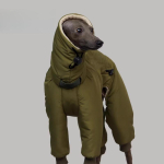 Talvised Koerariided Tuulekindlad Soojad Koerte R&otilde;ivad Suurele Lemmikloomakoerale Mantel Kombinesooni Tarvikud Jumpsuit Saledale Koerale V&auml;ikekoerale Greyhound Toode black