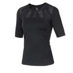 Nike Pro Hypercool Vabaaja &Uuml;mmarguse Kaelusega Hingav Spleissitud Spordi L&uuml;hikeste Varrukatega T-s&auml;rk Naistele T-s&auml;rgid 832055-010 M black