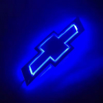 5D LED Chevrolet Auto Embleem 'NO For TRUCK' Pagasiruumi Tagumine Logo Valgusm&auml;rk &Uuml;hilduv K&otilde;igi Chevrolet Autodega 17x5.5mm sinine