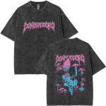 Pestud Vintage Anime Dorohedoro Kaiman T-s&auml;rk Mehed Naised Gooti Manga Rock Metalli Stiilis T-s&auml;rk Meeste Harajuku Suured T-s&auml;rgid S