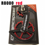 CS Jalgratta Keraamiline Peilin S&uuml;sinik &Uuml;lisuur K&auml;iguvahetaja Rihmaratas Tagumine Juhtrattad K&auml;iguvahetajad Shimano R8000 R7000 105 FORCE RED AXS jaoks R8000 red