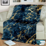 3D luksuslik sinine roheline kuldne marmormustriga tekk, pehme tekk koju magamistoa voodi diivani reisikattetekk lapsele 130x150cm black