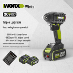WORX 20V harjadeta juhtmeta l&ouml;&ouml;kmutrikeeraja