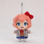 Anime Natsuki pehme m&auml;nguasi Doki Doki Literature Clubi f&auml;nnitoode Pehme t&auml;idisega nukk V&otilde;tmehoidja Joonisfilmist ripats F&auml;nnidele S&uuml;nnip&auml;evakingitus brown