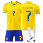 2026 FIFA Maailmameistriv&otilde;istluste Colombia kodus&auml;rgi ja sokkide komplekt #7 Luis D&iacute;az 16 kollane