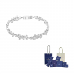 Swarovski Diapason Roodiumiga kaetud K&auml;ev&otilde;rud Naistele F-Original Brand Box And Bag valge