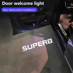 AWLV7 2tk Skoda Superb 2 MK2 Superb 3 2009-2024 jaoks LED Auto Ukse Logo Projektori Lamp Tervituslamp Kummitusvarju Lamp Tervitusvalgustid 2PCS