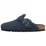 Birkenstock Boston Shearling Slip-On Mugavad EVA Kulumiskindlad Klounid Unisex Klounid Tumesinine 1030657 39