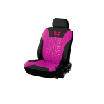Autode istmekatte t&auml;iskomplekt, Universaalne liblikamustriga tikitud autoistmekatte komplekt Rose red (1 seat)