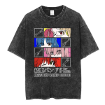 Vintage pestud Bocchi The Rock Ijichi Nijika Yamada Ryo Gotoh Hitori Kita Ikuyo T-s&auml;rk Kessoku Bandi prindiga T-s&auml;rk Meeste Naiste T-s&auml;rgid S