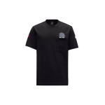 Moncler S&uuml;gis/Talv 2022 &Auml;mblikmehe Graafikuga L&uuml;hikeste Varrukatega T-s&auml;rk Meeste Topid Must H20918C000058390T999 XXL