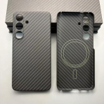 Kevlar-&uuml;mbris Samsung Galaxy S24 jaoks, Kevlar, must Samsung Galaxy S24 must