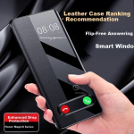 Ekakashop Honor Magic8 Pro Smart Window Flip Nahast &Uuml;mbris T&auml;ielik Katvus P&otilde;rutuskindel &Auml;ri Kaitse&uuml;mbris