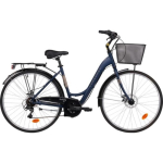 28'' alumiiniumist linnaratas, suurus M, varustatud 18 k&auml;iguga, reguleeritava stemmi, Shimano k&auml;iguvaheti ja kahe ketaspiduriga!