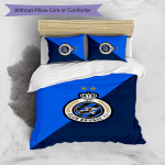 Club Brugge FC Prinditud 3-osaline Voodipesukomplekt Hingav Tekikott Padjap&uuml;&uuml;ridega Dekoratiivne Voodipesu Magamistuppa Koju 135cm*200cm