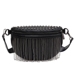 Luksuslik naiste crossbody rinnakott neetide ja tutikute kaunistusega suure mahutavusega v&ouml;&ouml;kotid 24x15x8cm black